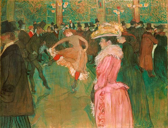 At the Moulin Rouge, The Dance (Henri de Toulouse-Lautrec)