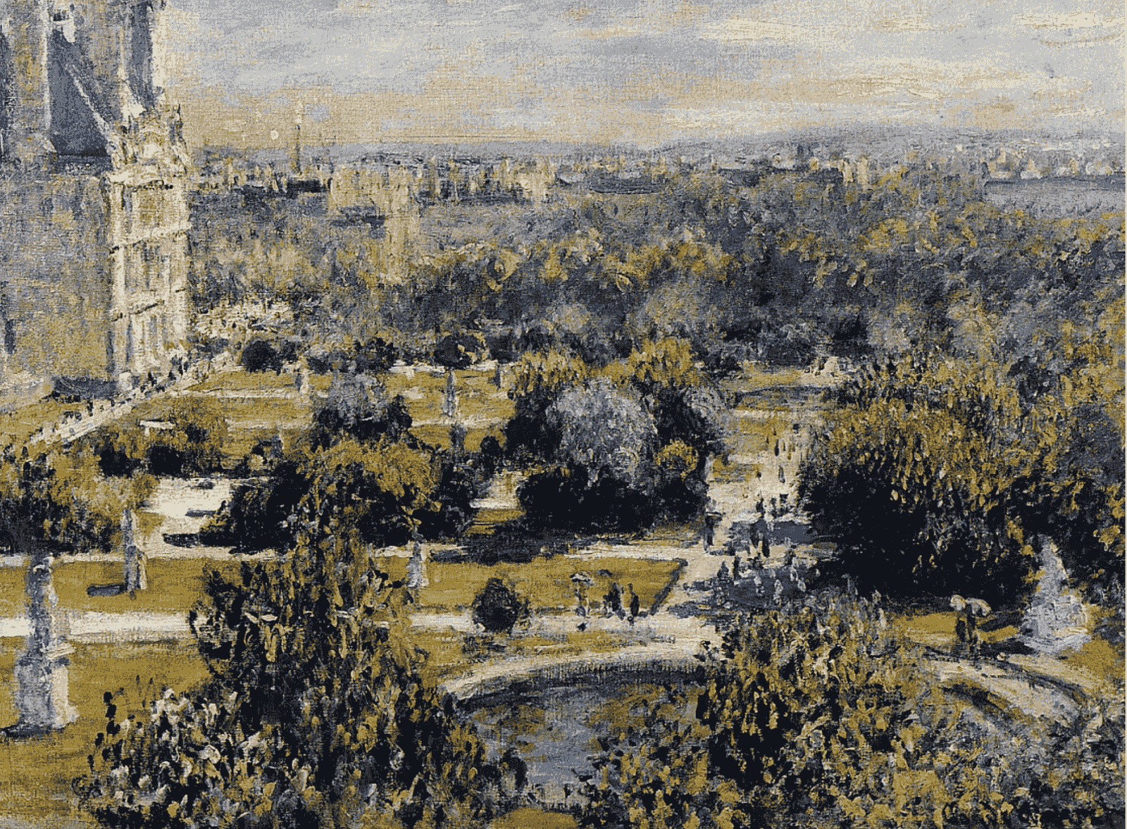 Jardin du Tuileries, Claude Monet 1876 - Lisa Balabanlilar