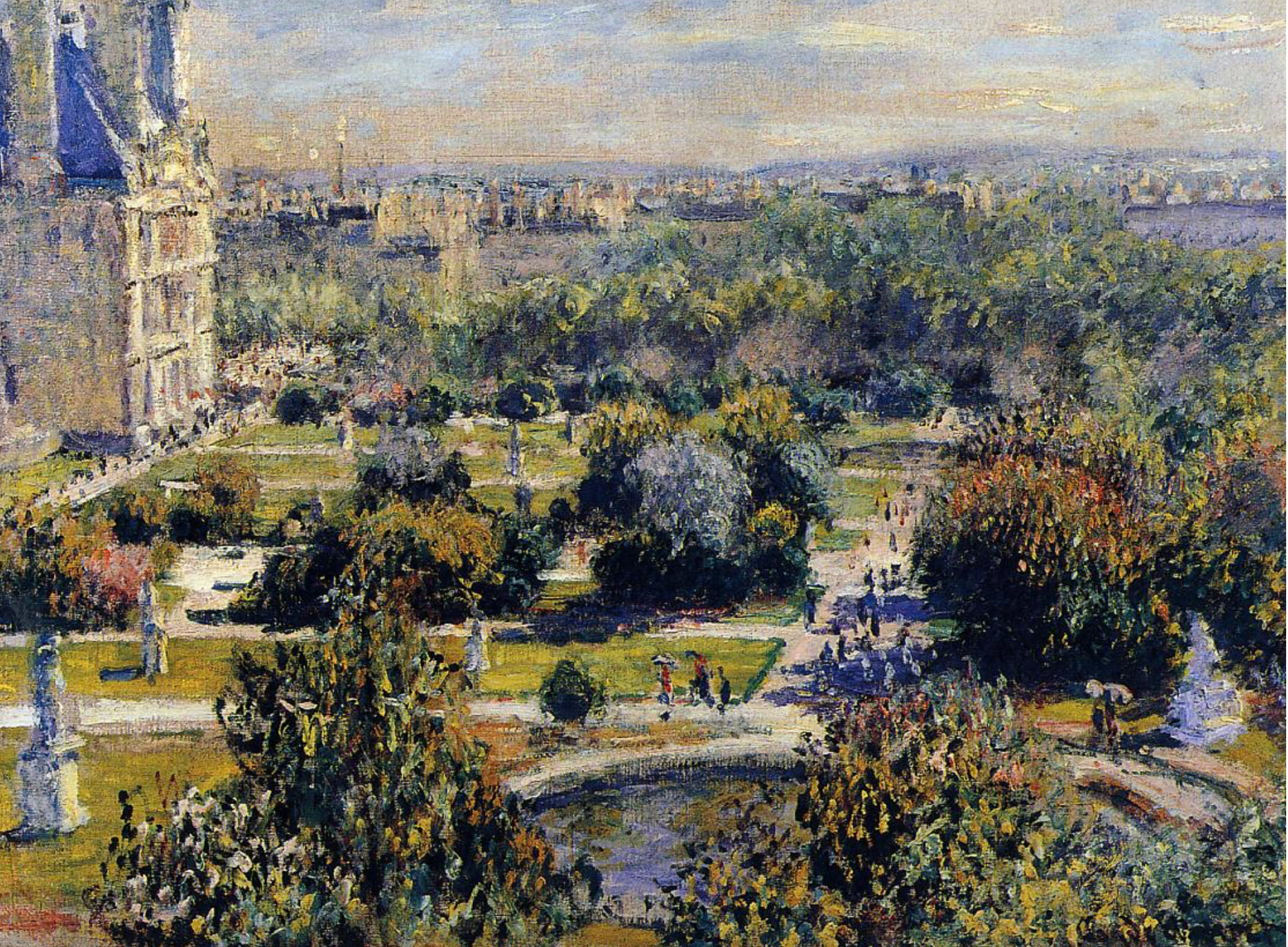 Jardin du Tuileries, Claude Monet 1876 - Lisa Balabanlilar